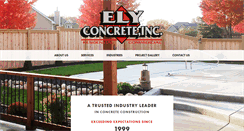 Desktop Screenshot of elyconcrete.com